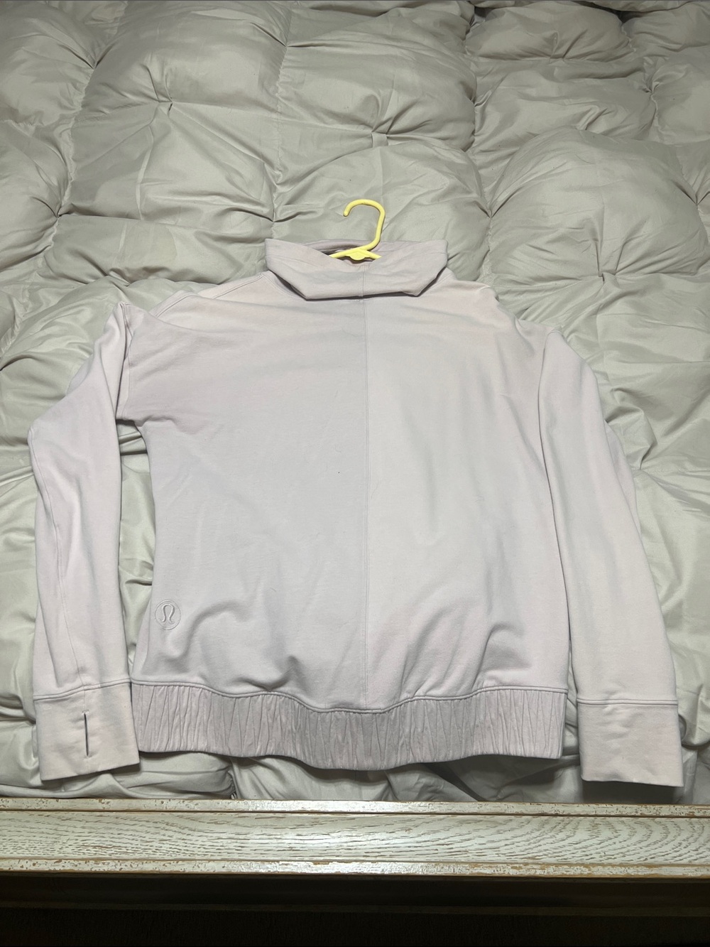 lululemon athletica Pale Pink Funnel Neck Pullover